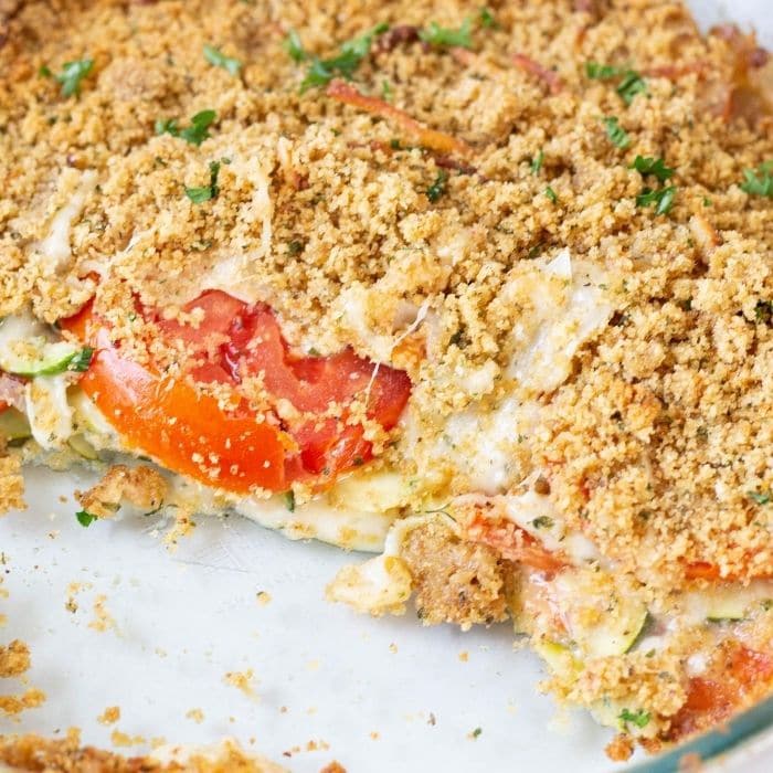 Easy Zucchini Tomato Casserole Recipe (with video) - Bake ...