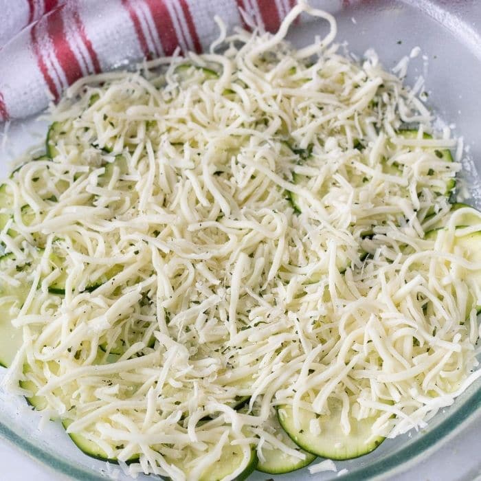 zucchini casserole with cheese on top 