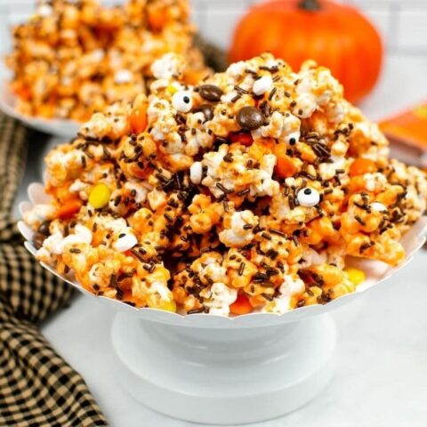 popcorn mix on stand