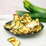 zucchini chips on a plate