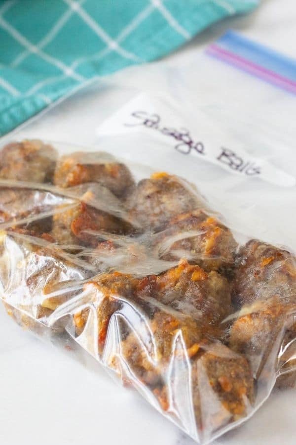 bisquick balls in a bag for freezer