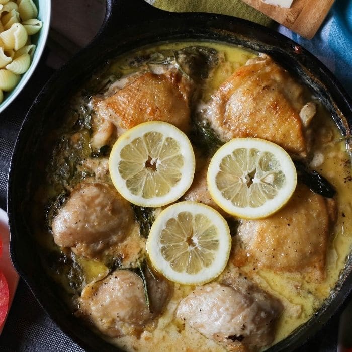 chicken thighs in lemon butter sauce 