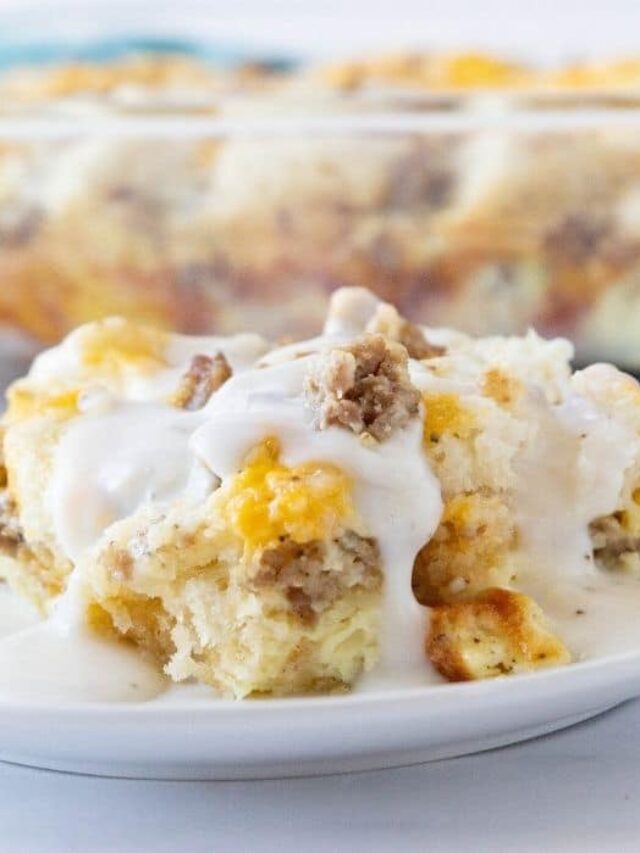 Egg Biscuit Casserole Story - Bake Me Some Sugar