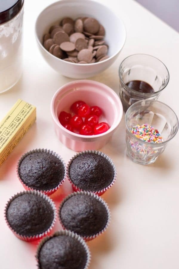 decorated cupcakes