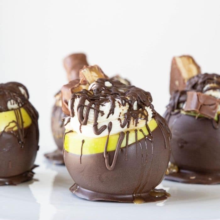 chocolate dipped apples 