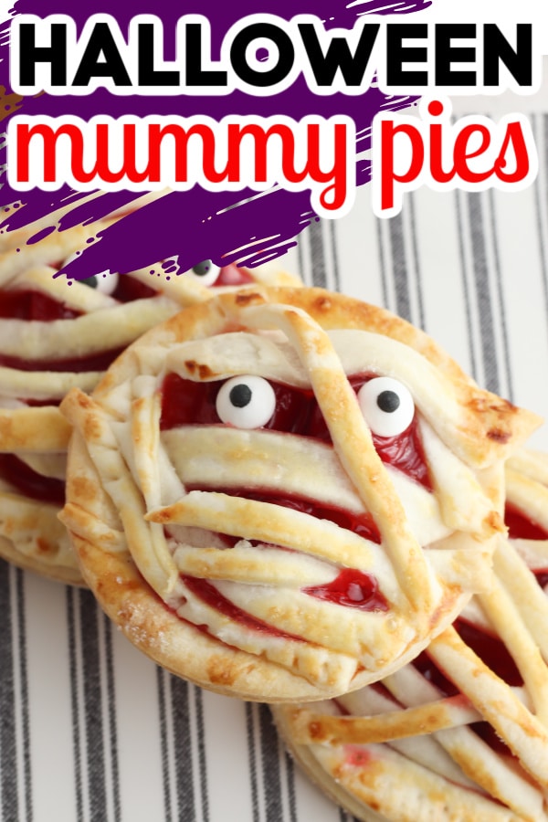 halloween pies on a plate 