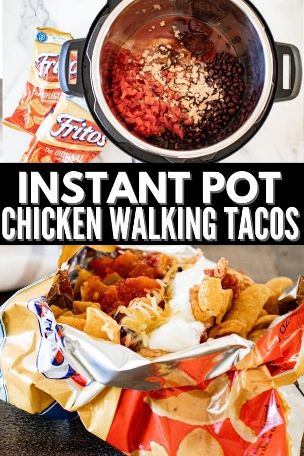 Instant Pot Chicken Tacos - Walking Tacos