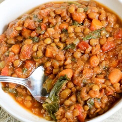bowl of lentil soup