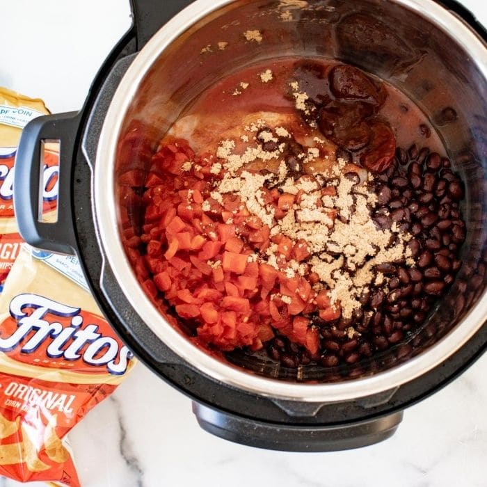 chicken taco mixture in Instant Pot 