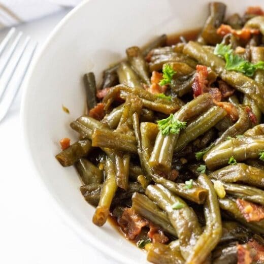 Instant Pot Green Beans With Bacon Recipe • Bake Me Some Sugar