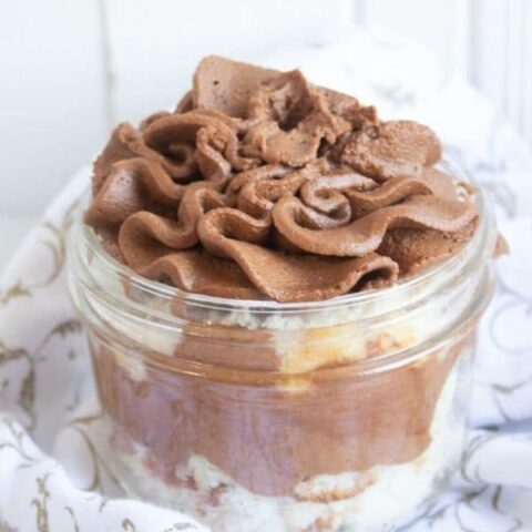 pumpkin cupcake in a jar
