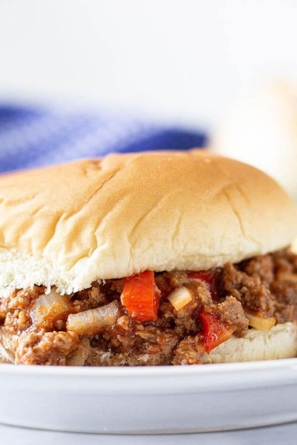 sloppy joe on a plate 