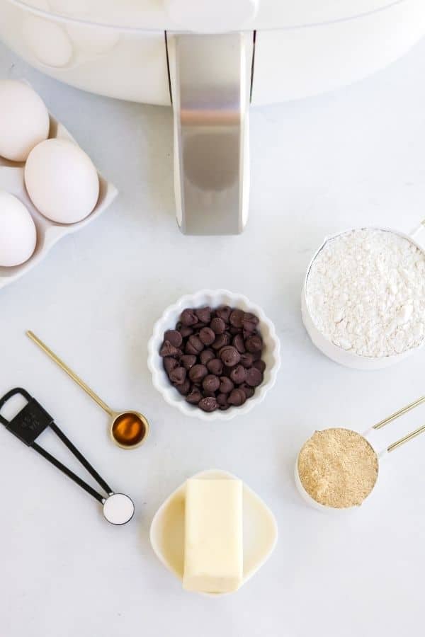 cookie ingredients on table