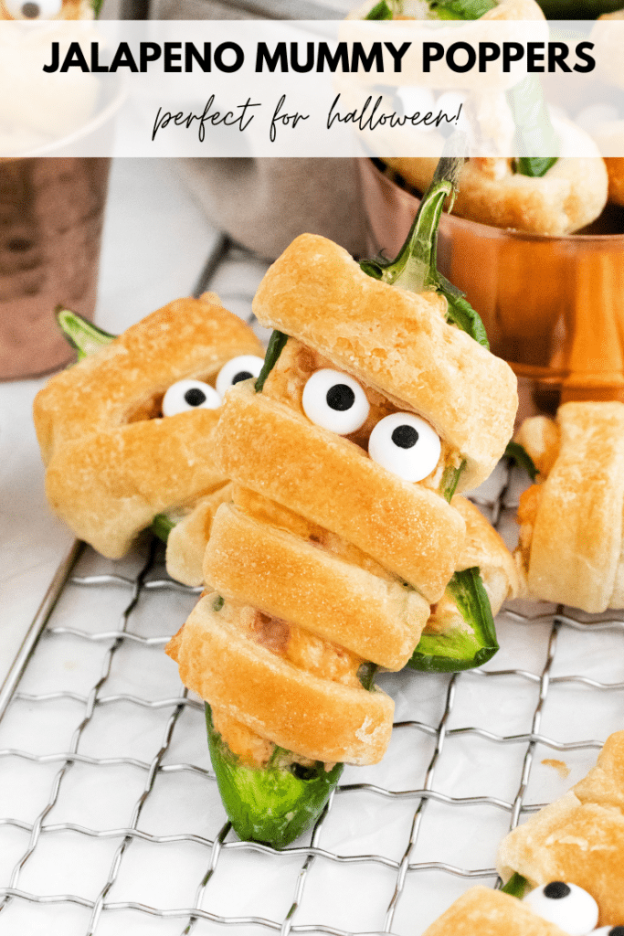 Halloween Mummy Jalapeno Popper Crescent Rolls Recipe Bake Me Some Sugar