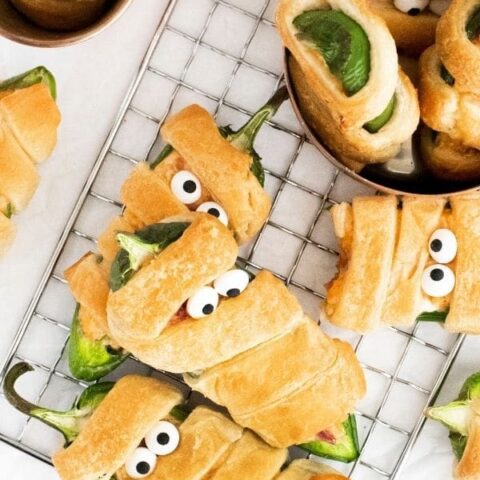 Halloween Mummy Jalapeno Popper Crescent Rolls Recipe Bake Me Some Sugar