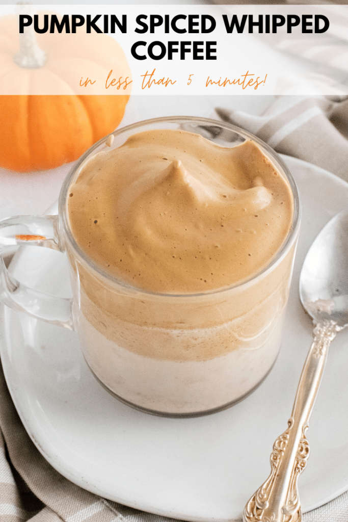 pumpkin spice whipped coffee