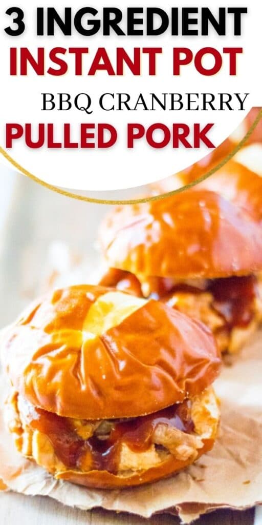 bbq cranberry instant pot pulled pork