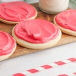 sugar cookies on table