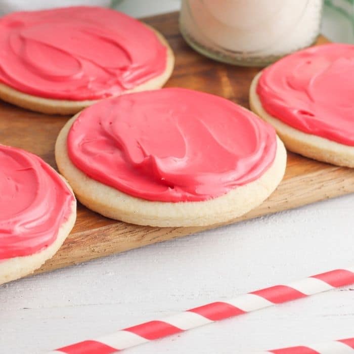 sugar cookies on table 