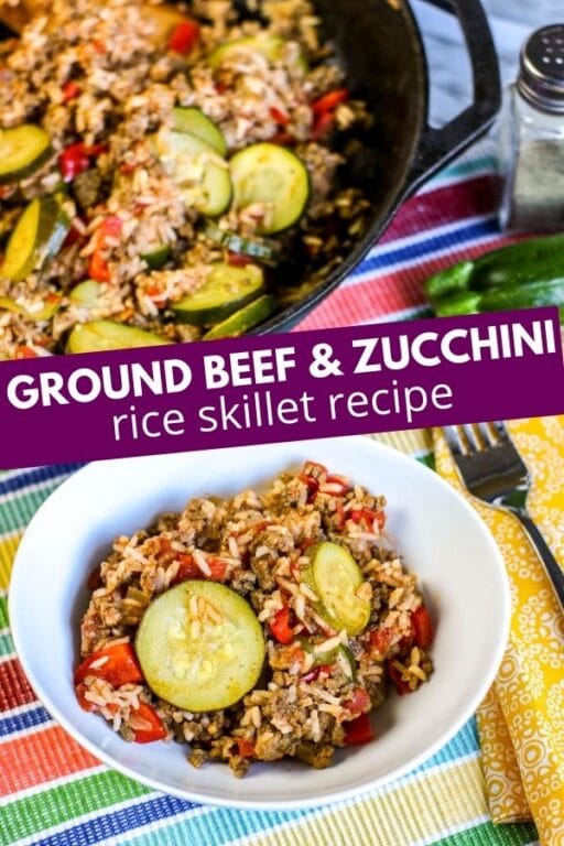Ground Beef and Zucchini Skillet Dinner • Bake Me Some Sugar