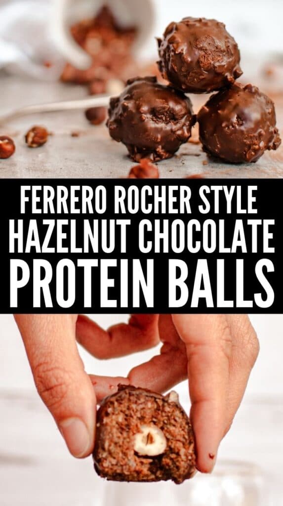 hazelnut chocolate protein balls