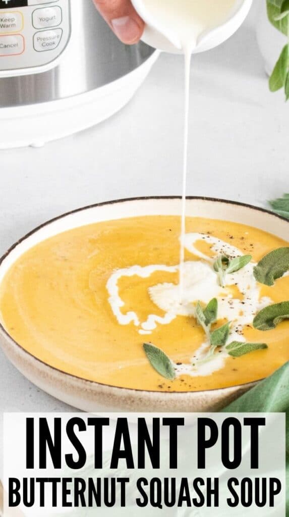 instant pot butternut squash soup