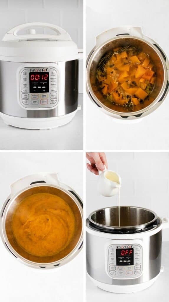 steps on how to make pressure cooker soup 