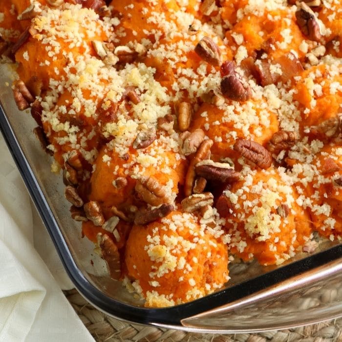 Savory Twice Baked Sweet Potato Casserole Bake Me Some Sugar