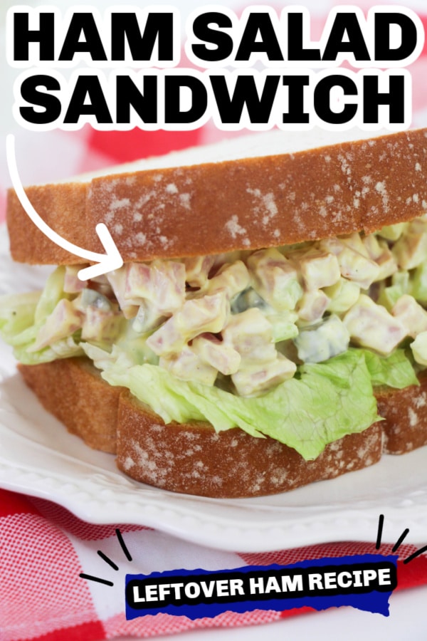 ham salad pin image with words on it 