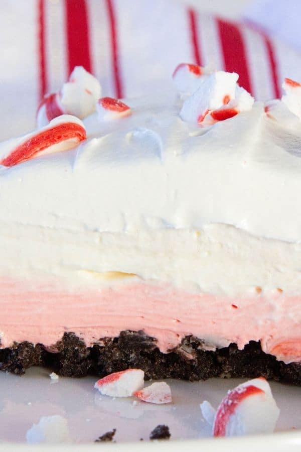 No-Bake Peppermint Lush Layered Dessert • Bake Me Some Sugar