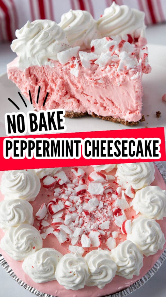 No bake peppermint cheesecake