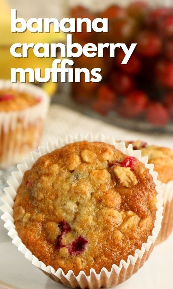 banana cranberry muffins