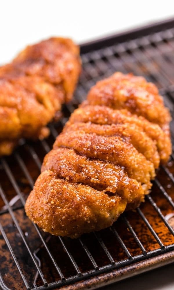 hasselback chicken breast on grate