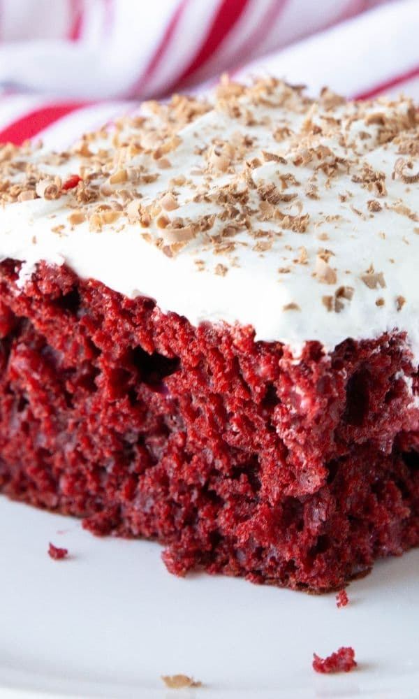 cool whip cake on plate
