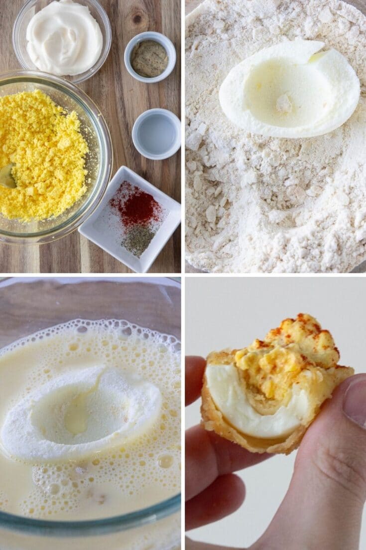 DeepFried Deviled Eggs with Jalapeno and Bacon • Bake Me Some Sugar