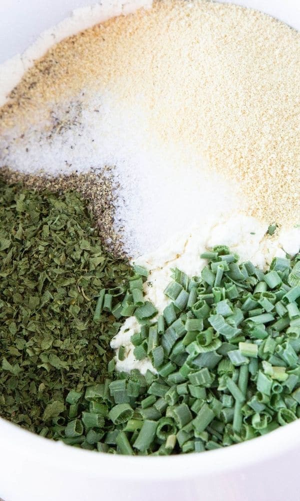 ranch powder spices and herbs in a bowl 