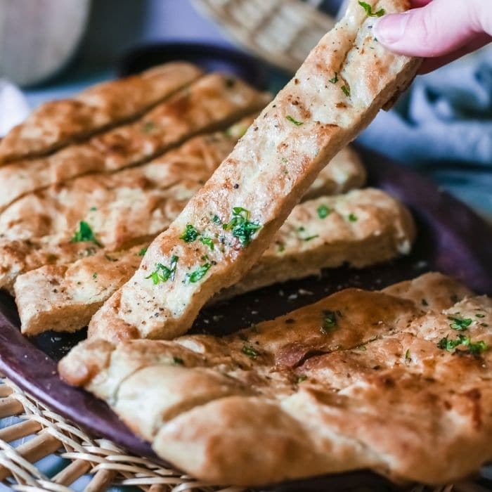 Garlic Bread Focaccia — Gathered At My Table - seasonal baking recipes with  a creative twist