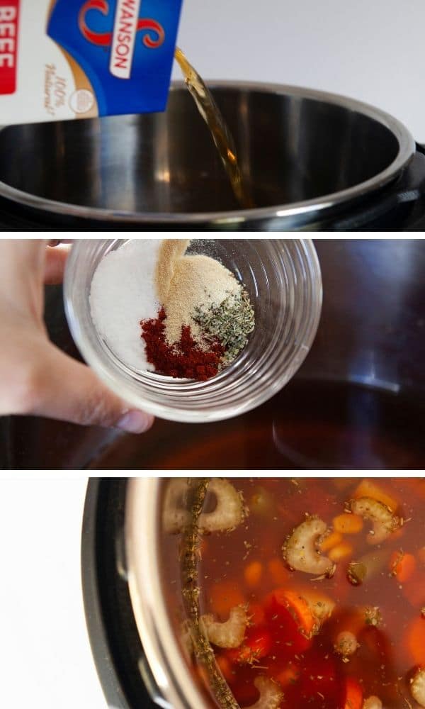 steps on how to make vegetable soup recipe 