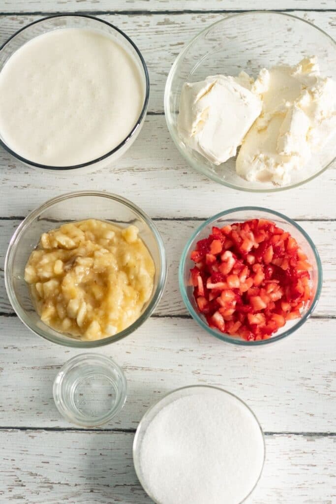 ingredients for strawberry banana cake ingredients 