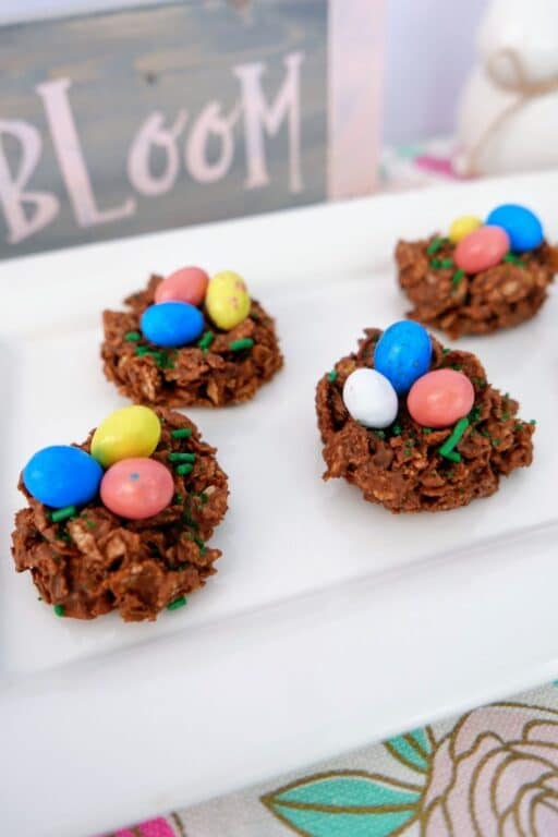 NoBake Birds Nest Cookies Recipe • Bake Me Some Sugar