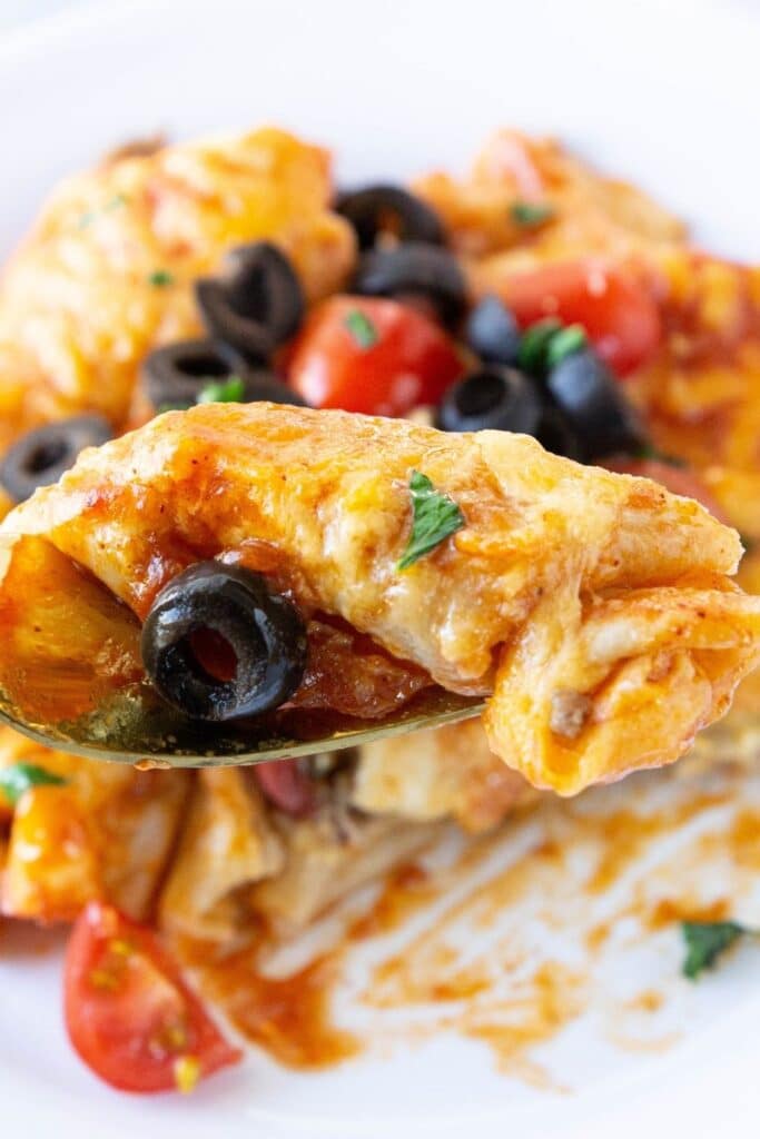 easy beef enchiladas for two