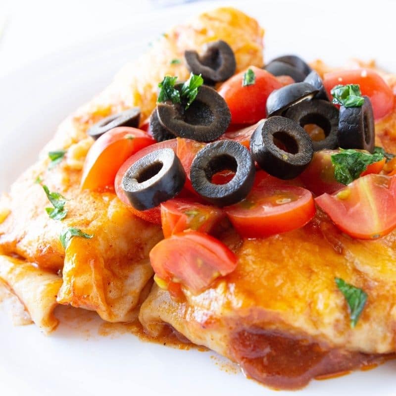 enchiladas on a plate 