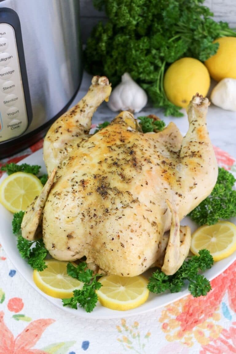 Instant Pot Whole Chicken Rotisserie Chicken • Bake Me Some Sugar