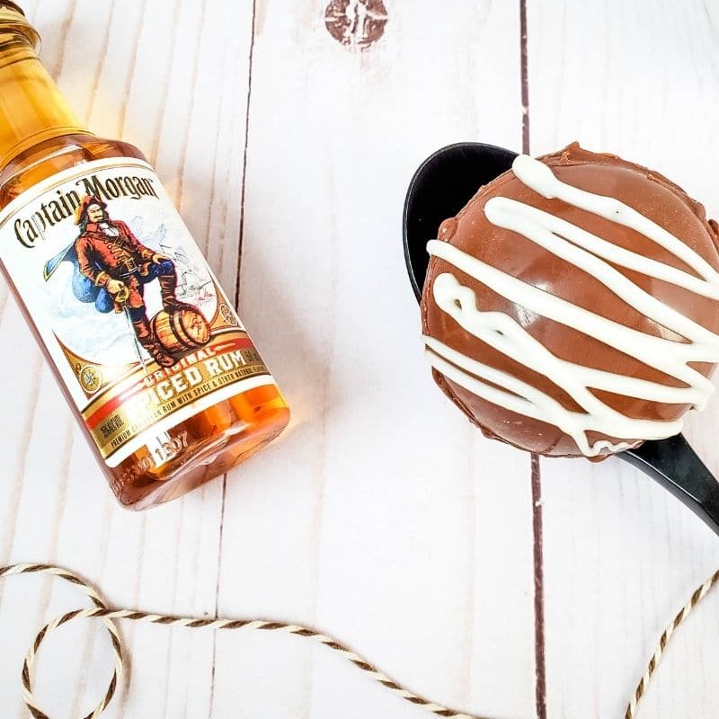 Hot Fudge Cocoa Bombs with Whiskey