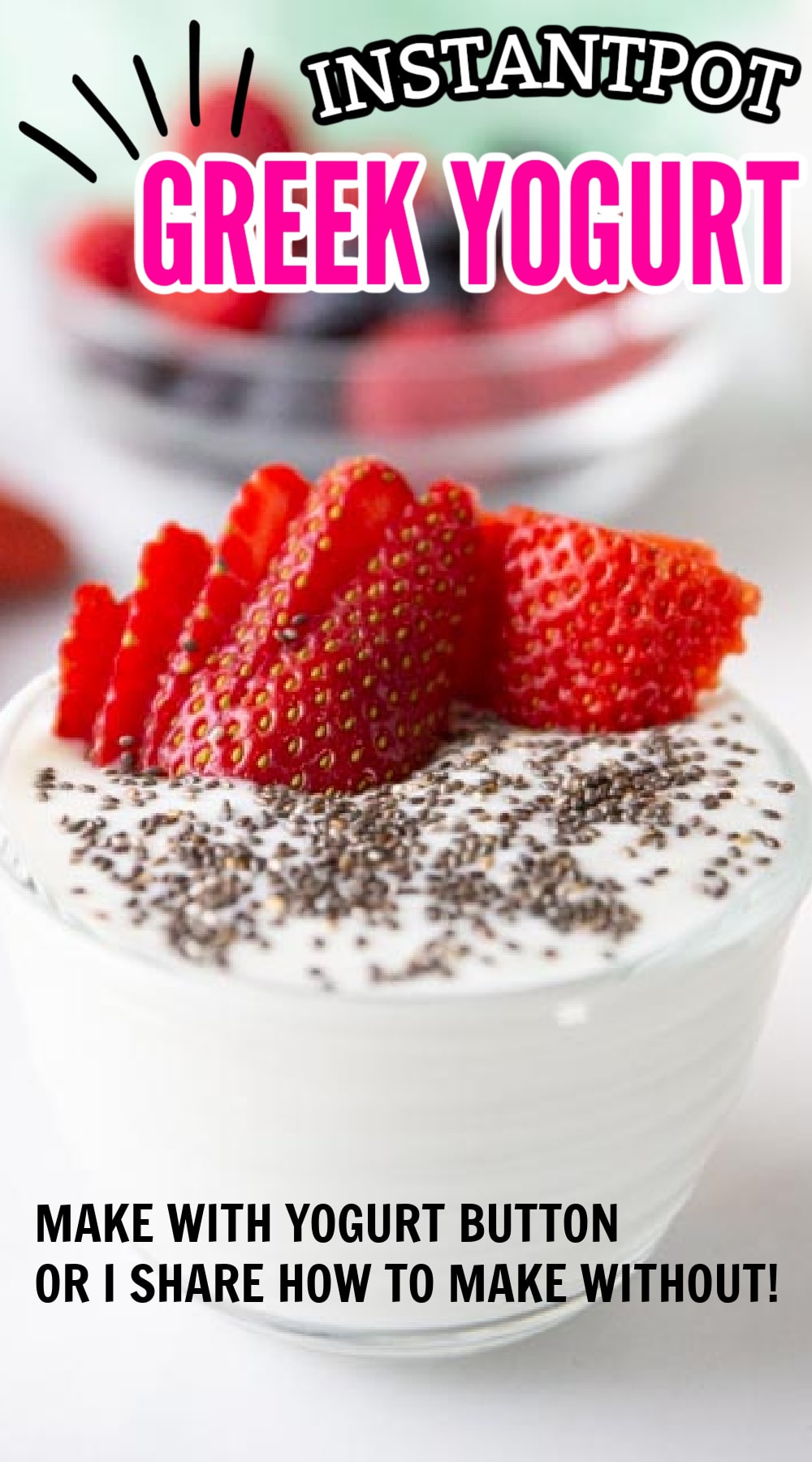 Instant Pot Greek Yogurt Recipe • Bake Me Some Sugar