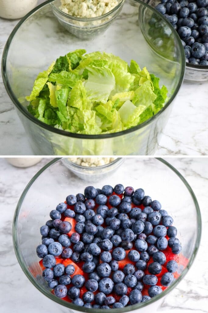 how to make a layered salad