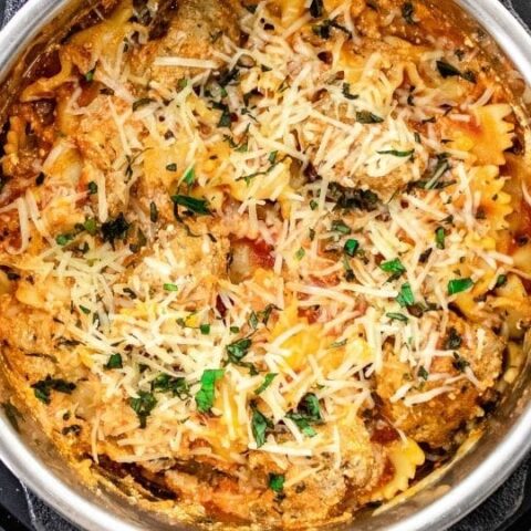 lazy lasagna in instant pot