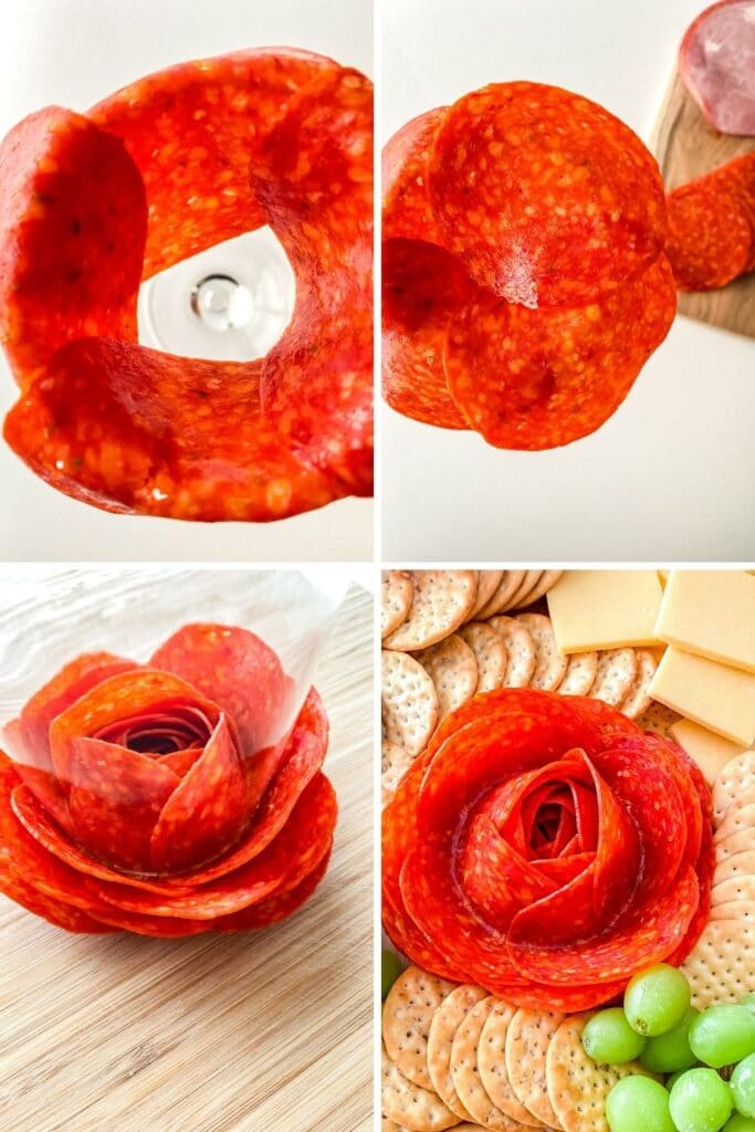 Charcuterie Board with Meat Roses (video) • Bake Me Some Sugar