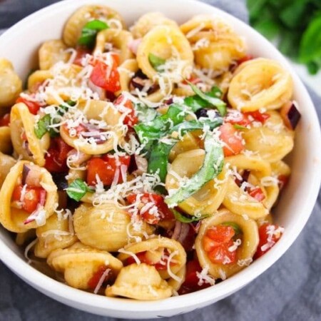 pasta salad in a bowl