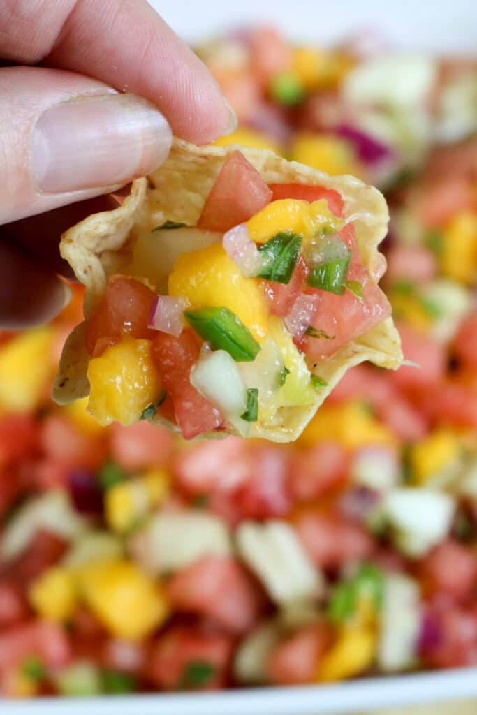 mango salsa with watermelon